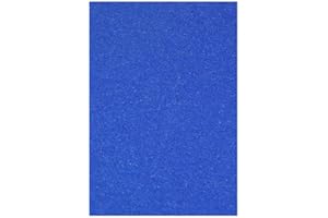 Sixstore 10 cartoncini glitterati A4 da 250 g/m², colori misti, carta glitterata, formato A4, per decorazioni fai da te (blu)