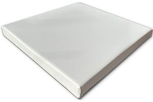 ‎KISSENFABRIK-JUWAN Pflegeleichtes Sitzkissen Stuhlkissen Bankkissen 40x40cm Kunstlederbezug in Gastroqualität (weiß)