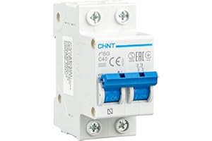 CHINT Interruptor Automatico 2P serieGB Magnetotermico Gama Domestica Curva C (40A)