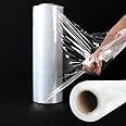 HEXAR® Stretch Film Transparent Cling Wrap Roll - Wrapping Films - Hand Stretch Film 350m/50cm Packaging Material – 2.2kg Roll 300g Core - Film for Furniture - Films for Moving