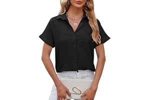 DECORIE Elegancka bluzka damska z długim rękawem, rękaw 3/4, bluzka damska, luźna koszulka z długim rękawem