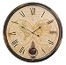 Produktbild Grosse Wanduhr mit Pendel "Atlas" Weltkarte Antik-Stil 58cm