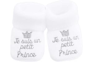 NOSBEBES® Chaussons bebe, bio, pour Noel - chaussette bebe naissance, chaussures bebe, cadeau noel 0-3 mois