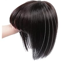 Damen Haar-Toupet Mit Pony – Echthaar, 25,4 Cm, Clip-in, Für Mehr Volumen & Deckenden Ansatz