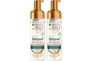 Garnier Ambre Solaire Lot de 2 mousses autobronzantes naturelles à l'eau de coco hydratante 200 ml