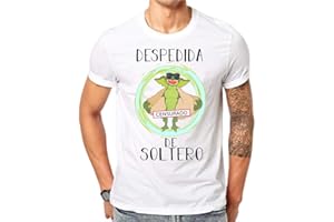 FUNNY CUP Camiseta Despedida de Soltero con Gremlin censurado. Divertida Camiseta de Hombre