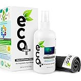 Ecomoist 250ml Kit per la Pulizia dello Schermo Naturale Asciugamani in Microfibra 40x40cm, Ecologico, Vegano, Sicuro per la 