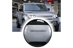 YUCISILY Eiger Grey Series Spare Tire Cover fits for LR Defender 110 90 130 2020 2021 2022 0223 2024 ABS Spare Tyre Wheel Cover Protector (Eiger Grey + Glossy Black + Black Letter)