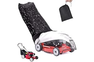 EINEMGELD Bâche de protection pour tondeuse à gazon, 193 x 112 x 64 cm housse de protection contre la poussière avec sac de rangement, étanche,anti-poussière, résistant aux intempéries