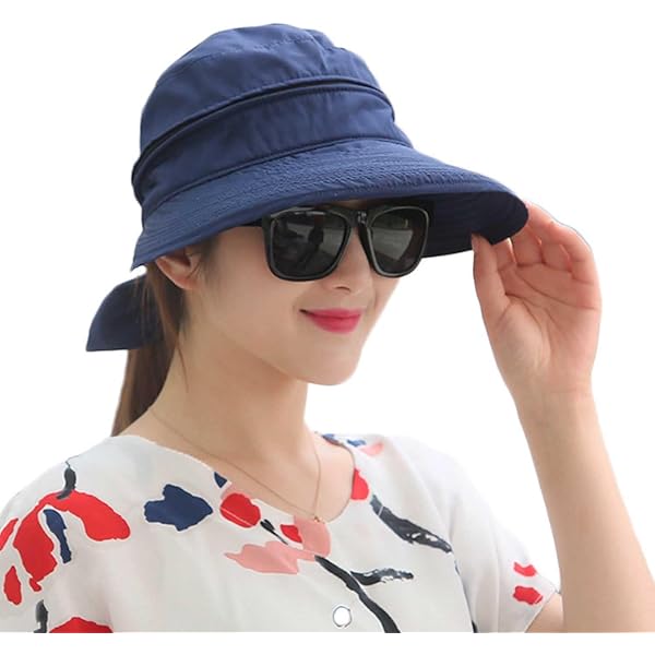 Visiera Parasole 2-in-1 Donna - Pieghevole, Tesa Larga 14cm, Beige Per Estate E Sport - Foto 5