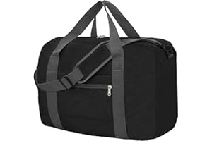 ehsbuy for Easyjet Airlines Cabin Bag 45x36x20 Underseat Foldable Travel Gym Duffle Holdall Bags for Women Men Carry on Luggage for Airplanes 30L