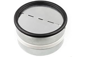 neverest RKI Backdraft Shutter 5 inch Inline Extractor Fan Backdraft Shutter for 125mm Ducting Acc to DIN EN 1506 Robust Galvanized Steel 5 Inch