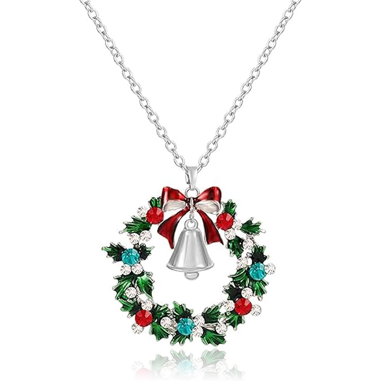 Weihnachten Halskette Für Damen, Anhänger Kette, Weihnachtskette