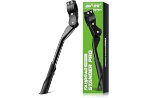 Ventvinal Béquille de vélo universelle réglable en hauteur, antidérapante, stable, charge maximale : 35 kg, pour VTT de ville, de route, béquille arrière