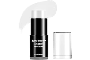 SYNERIX Trucchi Bianco Halloween Make Up Adulti Bambini - Kit Trucco per Colori Viso Halloween Makeup Donna Uomo Face Body Occhi Paint per Carnevale Clown Joker Vampiro Effetti Speciali SFX Lmpermeabile 20g