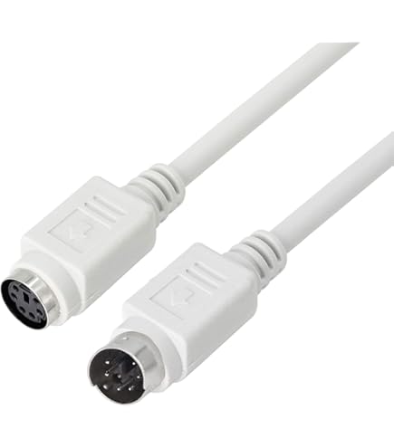 PS2 Extension Cable Mini DIN 6 Pin 2 M Beige, Cablepelado - View #10