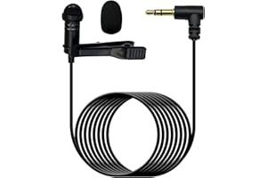 MICMXMO Lavalier Lapel Mikrofon für DJI Mic 2, kompatibel mit Rode Wireless GO II 2 Pro, Omnidirektionaler 3,5-mm-TRS-Kondensator Mic von Lapel für Youtube Live Stream Interviews Vlogs (1)