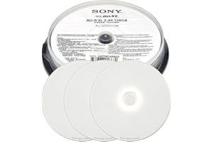 VINPOWER DIGITAL Digital 4X 128GB BDXL Quad Layer BD-R XL White Inkjet Printable Blu-ray Recordable 50 Year archival Discs - 3 Discs