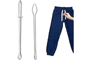 TINOALY 2pcs Rope Threaders, DIY Draw String Clip Replacement Easy Insert Bodkin Sewing Tool Drawstring Puller Tool Supplies Accessories Set for Hoodies Sweatpant Coats Pants