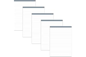 Staufen Style Bloc-notes - 5 blocs de 50 feuilles chacun, DIN A4, 70 g/m² ligné, sans couverture