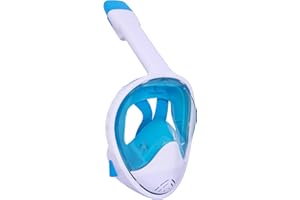 Wsobue Maschera Subacquea, Maschera da Snorkeling per Adulti,Panoramica a 180° Anti-Nebbia Anti-perdite Maschere da Immersione