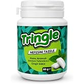 Tringle Nane Aromalı Şekersiz Draje Sakız, 60 g | Tatlandırıcılı, Ferah Nane Aromalı