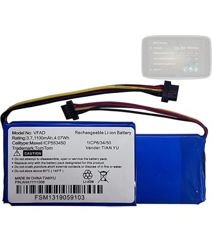Vhbw - Batterie Compatible Avec TomTom Edinburgh Gps, Appareil De