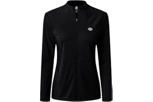 MoFiz Vestes de Sport Femme Vest Légère Manche Longue Sweat Zippé sans Capuche Survêtement de Course a Pied Respirante