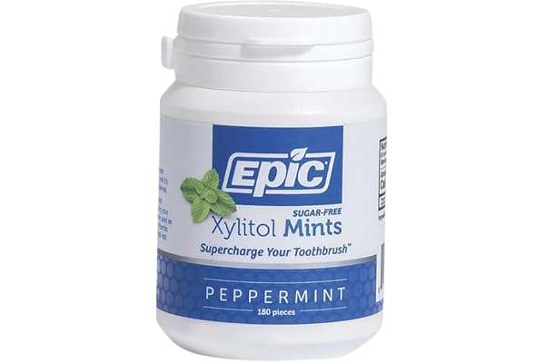 Epic Dental 100% Xylitol sötad andedräkt mynta, pepparmint, 180 stycken