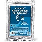 ZODAX COMPLETE, Kulak Galoşu Tek Kullanımlık 100 Adet, Su Ge&ccedil;irmez Kulak Koruyucu, Banyo Duş Su ge&ccedil;irmez Kulak Bonesi, Kulak 
