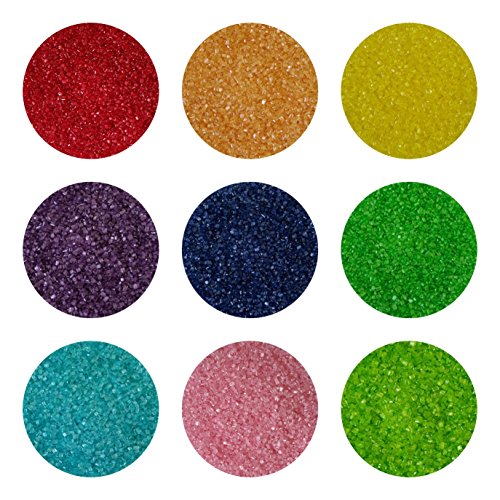 yagma Cake Pops – 100 Stück – 15 cm Bio papier weiss inkl. Promopack Regenbogen Glimmerzucker - 2