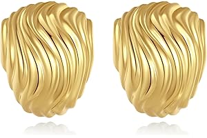 Anten Pink Orecchini Donna Cerchio,18K Orecchini Donna Oro, Orecchini Anallergici Donna, Gioielli Regalo per Donna Ragazza Bambina