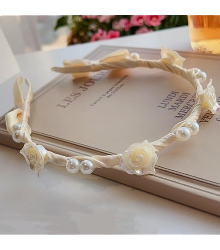 Couronne de fleurs communion beige | Couronnes de Fleurs Couronne de fleurs communion beige | Couronnes de Fleurs