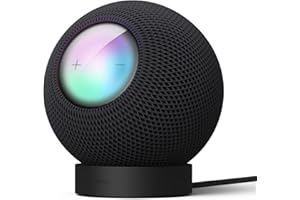 elago Supporto in Silicone Compatibile con HomePod Mini-Equalizzatore Corretto, Controllo Facile con Migliore Visibilità di Indicatori, Supporto Stabile, Stand Antiscivolo per Caricabatterie (Black)