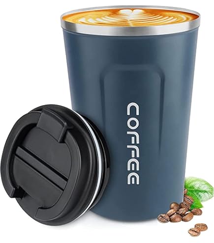 ERBO Tasse à Café à Emporter - En Acier Inoxydable - Anti-fuite