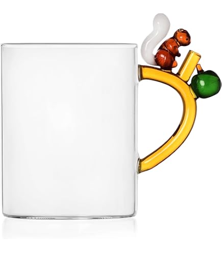 Ichendorf Milano Tasse Frosch Aus Borosilikatglas – Transparent, 8 Cm Durchmesser, 450 Ml, Spülmaschinengeeignet, Für Heißgetränke