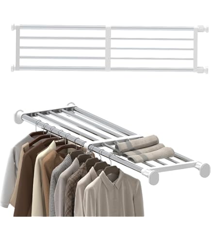 Étagère De Casier De Tension Réglable Pour Placards Et Armoires, Porte