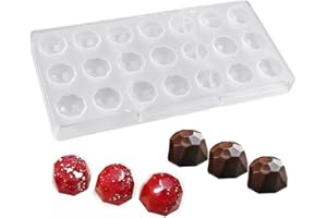 MLCZWT 1 Pièce Moule Transparent à Chocolat, Moule à Bonbons en Plastique Transparent, Moule Bonbon Chocolat Polycarbonate, Moule à Chocolat en Plastique, pour Chocolat, Gâteaux, Bonbons