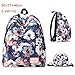 Produktbild UKGOOD Neue heiße China klassische haltbare koreanische Versionsfrauen beiläufiger Polyester-gedruckter Rucksackbeutel-Rucksack für Spielraumschulekursteilnehmer satchel, der Be (Ink flower)