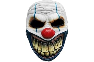 MASKWORLD Clown Maske des Grauens aus Latex - Erwachsenen Horror-Clown Kostüm Maske - ideal für Halloween, Karneval, Motto- & Grusel-Party