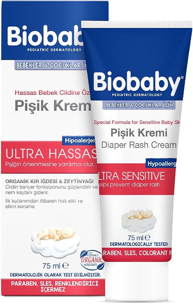 Biobaby Bebekler ve Çocuklar için Pişik Kremi (75 ml)