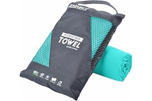 Rainleaf Microfiber Towel Perfect Travel & Sports &Beach Towel. Fast Drying - Super Absorbent - Ultra Compact. Suitable for Camping, Backpacking,Gym, Beach, Swimming,Yoga,Mint Color,30 X 60 Inches