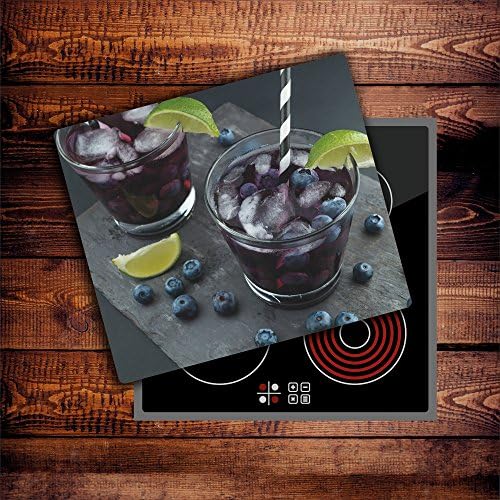 DAMU | Hob Covers for Induction Ceramic Hob Electric Cookers 60x52 cm Hardened Glass Splashback For Kitchen Stove Protector Hob Cover Chopping Board Coctail