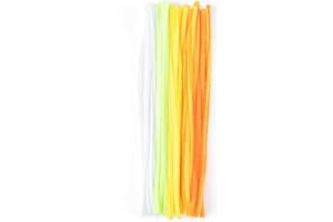 Vaessen Creative Fil Chenille - 50 pcs - 6 mm / 30 cm - Jaune - Cure-pipes - Fil de Fer Souple pour Bracelets et Loisirs Créatifs