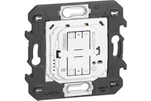 BTICINO Commutateur de volets roulants sans fil Living Now K4027CW, interrupteur WiFi avec batterie, télécommande App Home+Control, fonctionne avec Alexa, Google Home, Apple Home, Automatisations