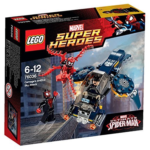 Book's Cover of LEGO  76036  Marvel Super Heroes  LAttaque Aérienne de Carnage contre Le Shield