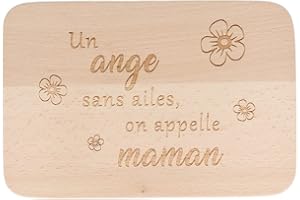 Spruchreif | Planche à découper gravée en bois | Planche à servir | Planche de petit-déjeuner avec texte Maman | Accessoire de cuisine | Cadeau pour Maman | Fête des Mères | Meilleure Maman