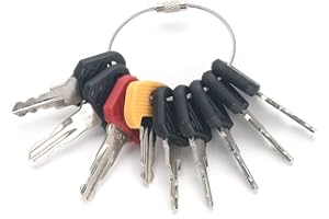 Newyuan 9pcs Linde Forklift Key 802 530 701 702 801 Electric Fork-lift Ignition Key Replacement for Linde Jungheinrich Komatsu STILL Forklift