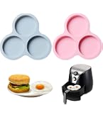 PRITOK 8-teiliges Silikon Muffinform Set - Perfekt Für Heißluftfritteuse & Backofen