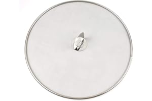 AUTUUCKEE Splatter Screen for Frying Pan, Stainless Steel Grease Splatter Guard Fine Mesh Lids 25cm